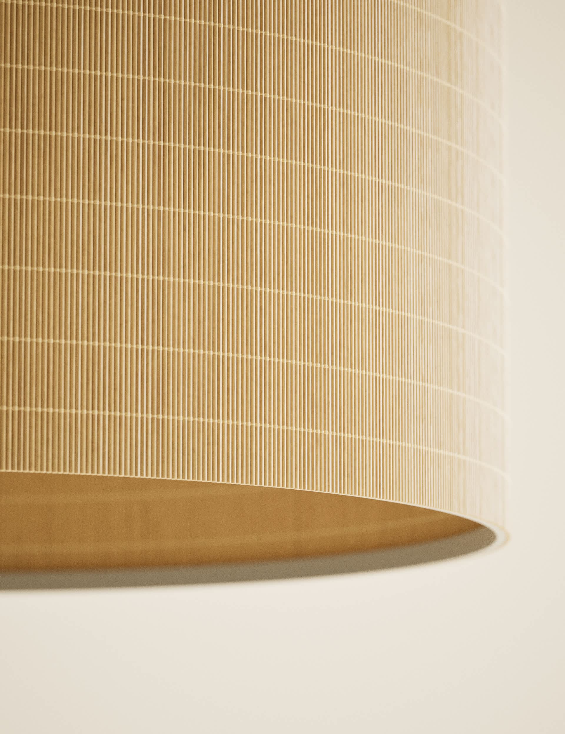 Large bamboo drum shade 45cm imported from the UK
