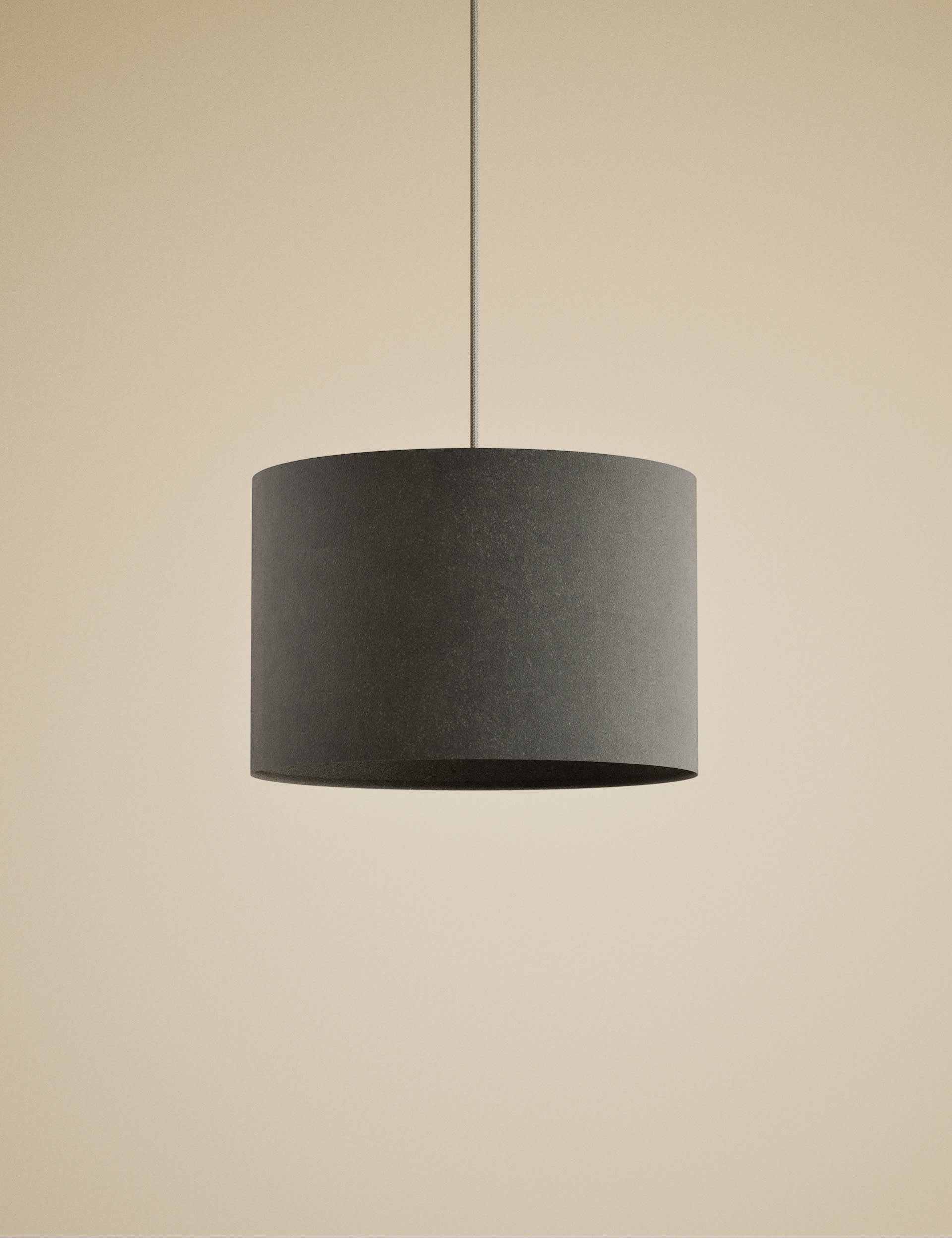 Velvet lamp shade 30cm width - British product