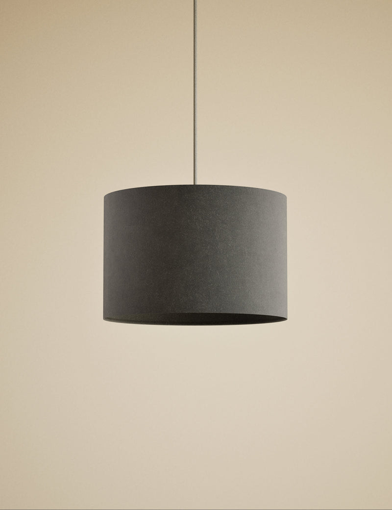 Velvet lamp shade 30cm width - British product