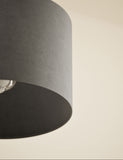 Velvet lamp shade 30cm width - British product
