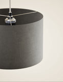 Velvet lamp shade 30cm width - British product