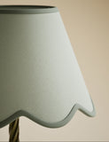 Scallop trim lamp shade 16cm height conical fabric - British product