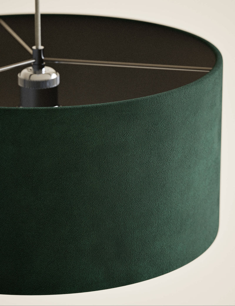 Velvet Oversized Ceiling Lamp Shade 45cm