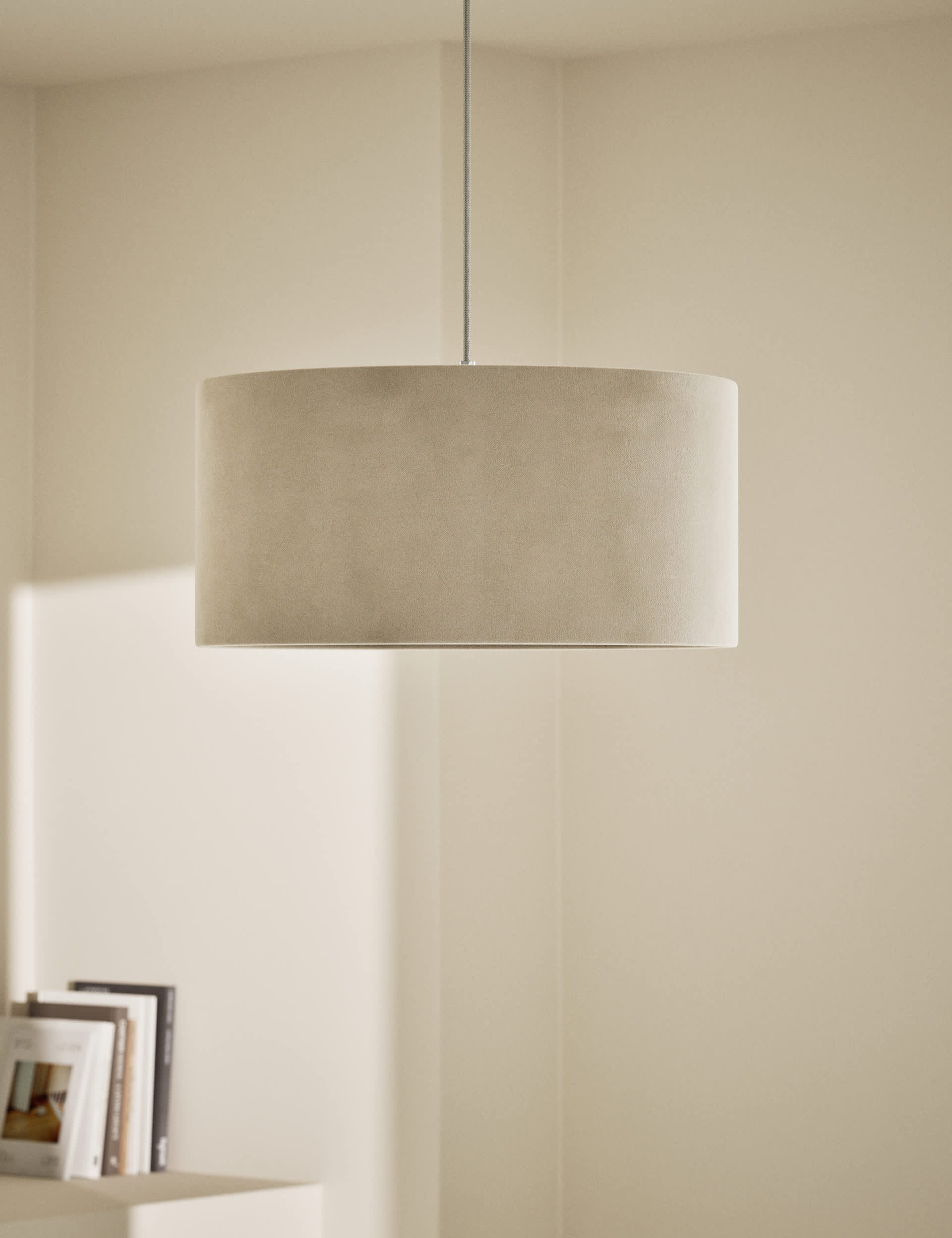 Velvet Oversized Ceiling Lamp Shade 45cm