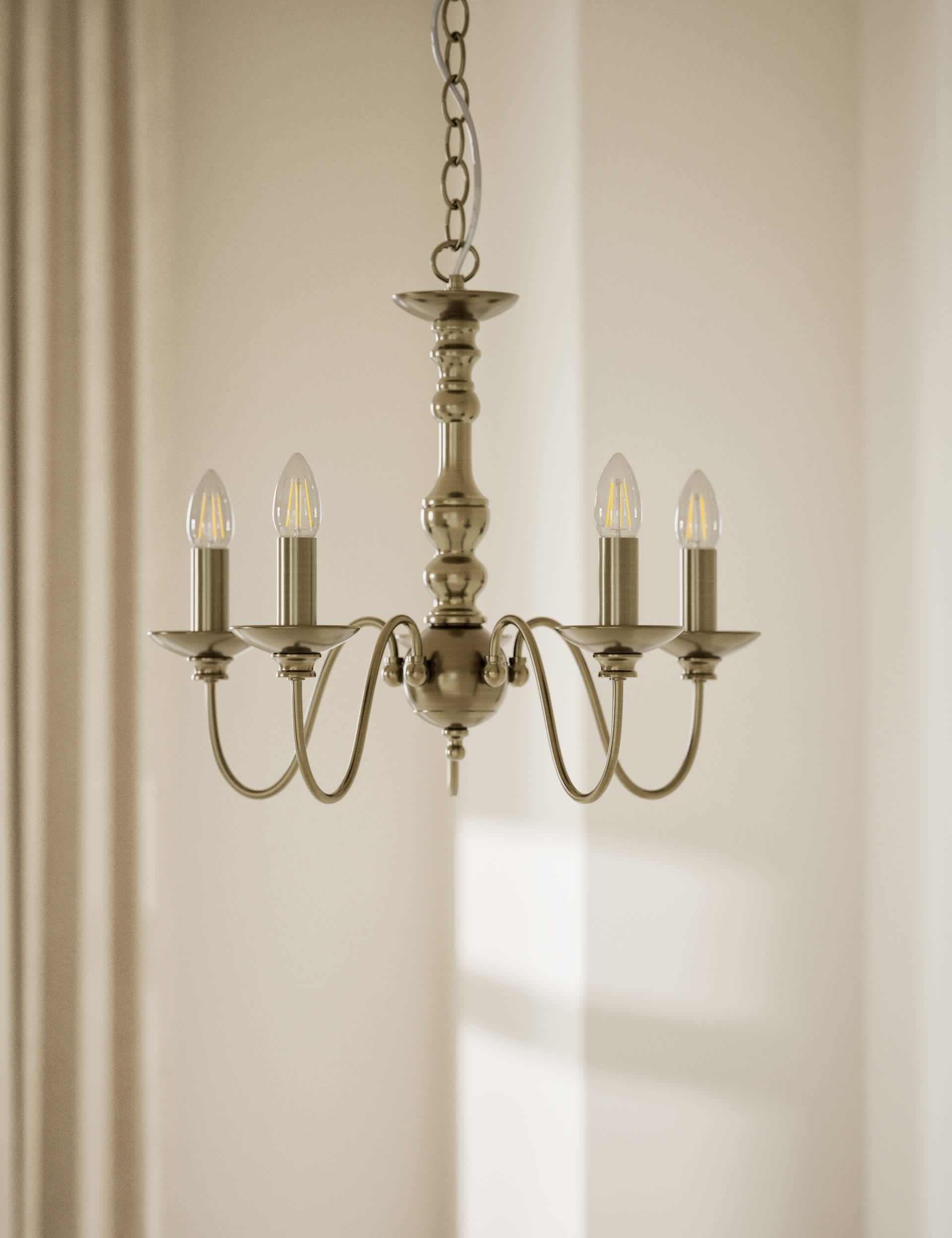Bethany chandelier antique brass five lights (British brand)