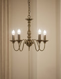 Bethany chandelier antique brass five lights (British brand)