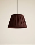 Fabric wide pleated lampshade, UK version