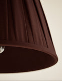Fabric wide pleated lampshade, UK version