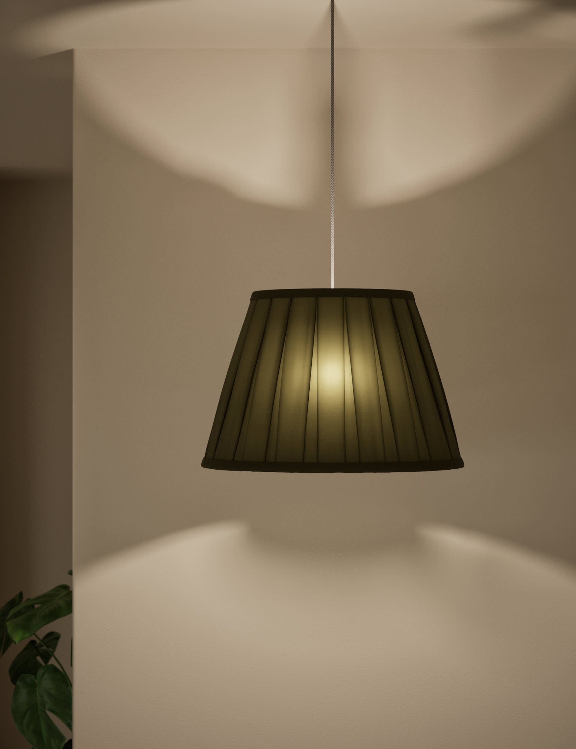 Fabric Wide Pleated Lampshade