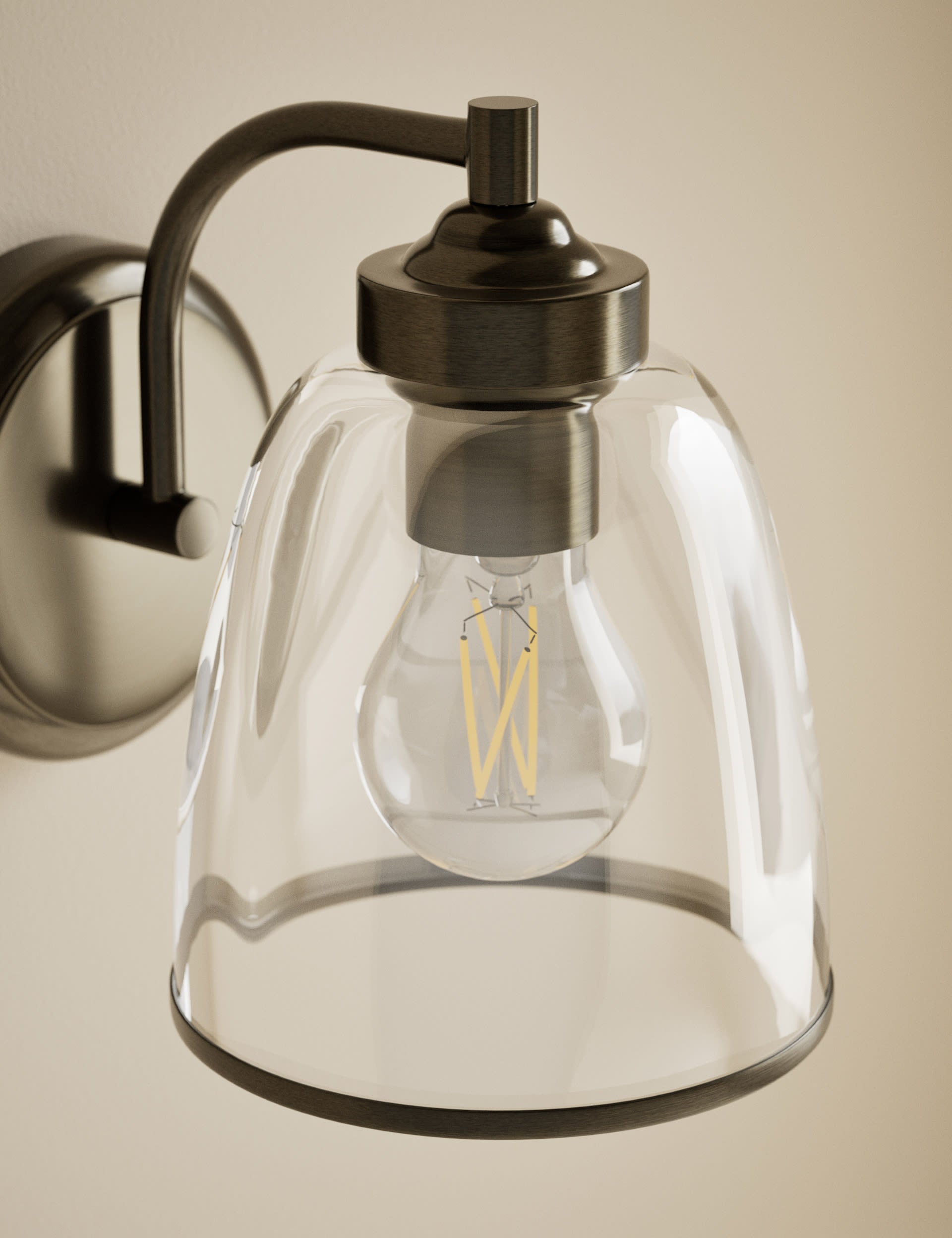 Core Glass Wall Light wall sconce, UK version