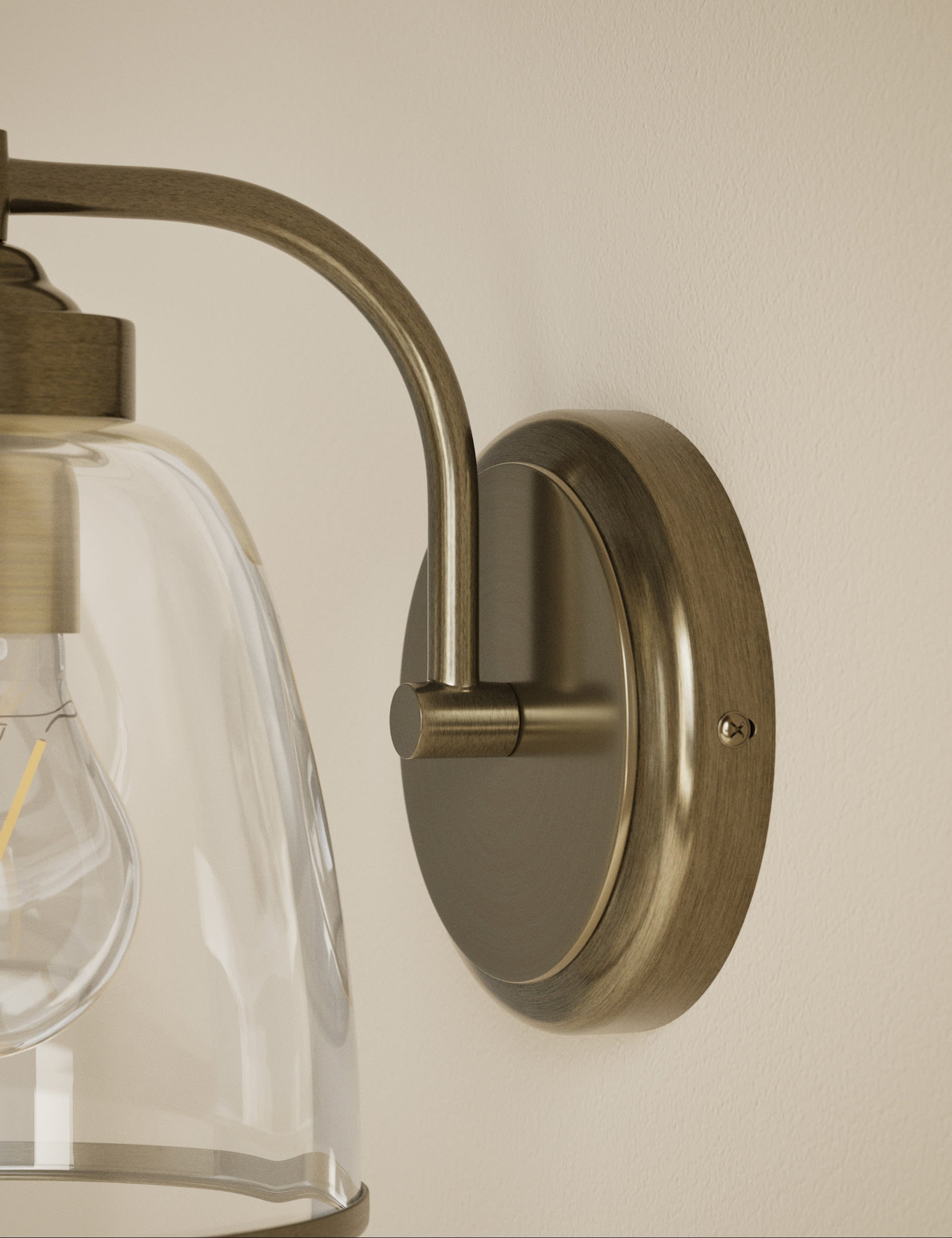 Core Glass Wall Light wall sconce, UK version