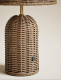 Colby rechargeable rattan table lamp cordless - British product
