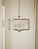 Monroe chrome pendant light 102cm (British brand)
