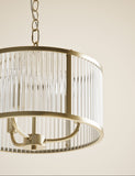 Monroe chrome pendant light 102cm (British brand)