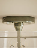 Elisabeth glass flush ceiling light with brass trims UK version
