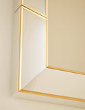 Bevelled rectangular wall mirror 10.8kg - British product