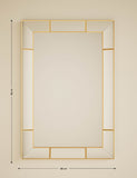 Bevelled rectangular wall mirror 10.8kg - British product