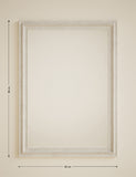 Rectangular wall mirror with wooden frame 90cm x 65cm - British product