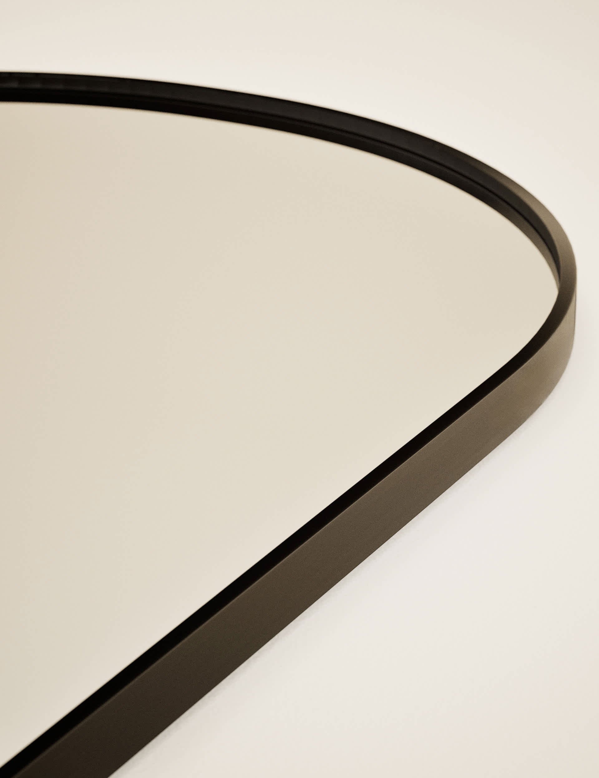 Gold metal arch free standing mirror, UK version
