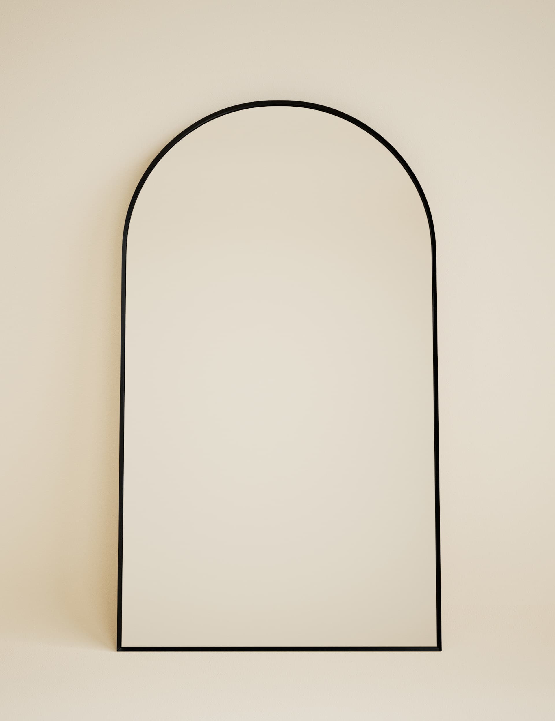 Gold metal arch free standing mirror, UK version