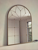Metal arch wall mirror medium size from a British brand