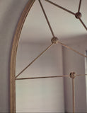 Metal arch wall mirror medium size from a British brand