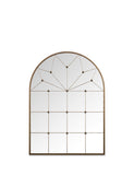 Metal arch wall mirror medium size from a British brand