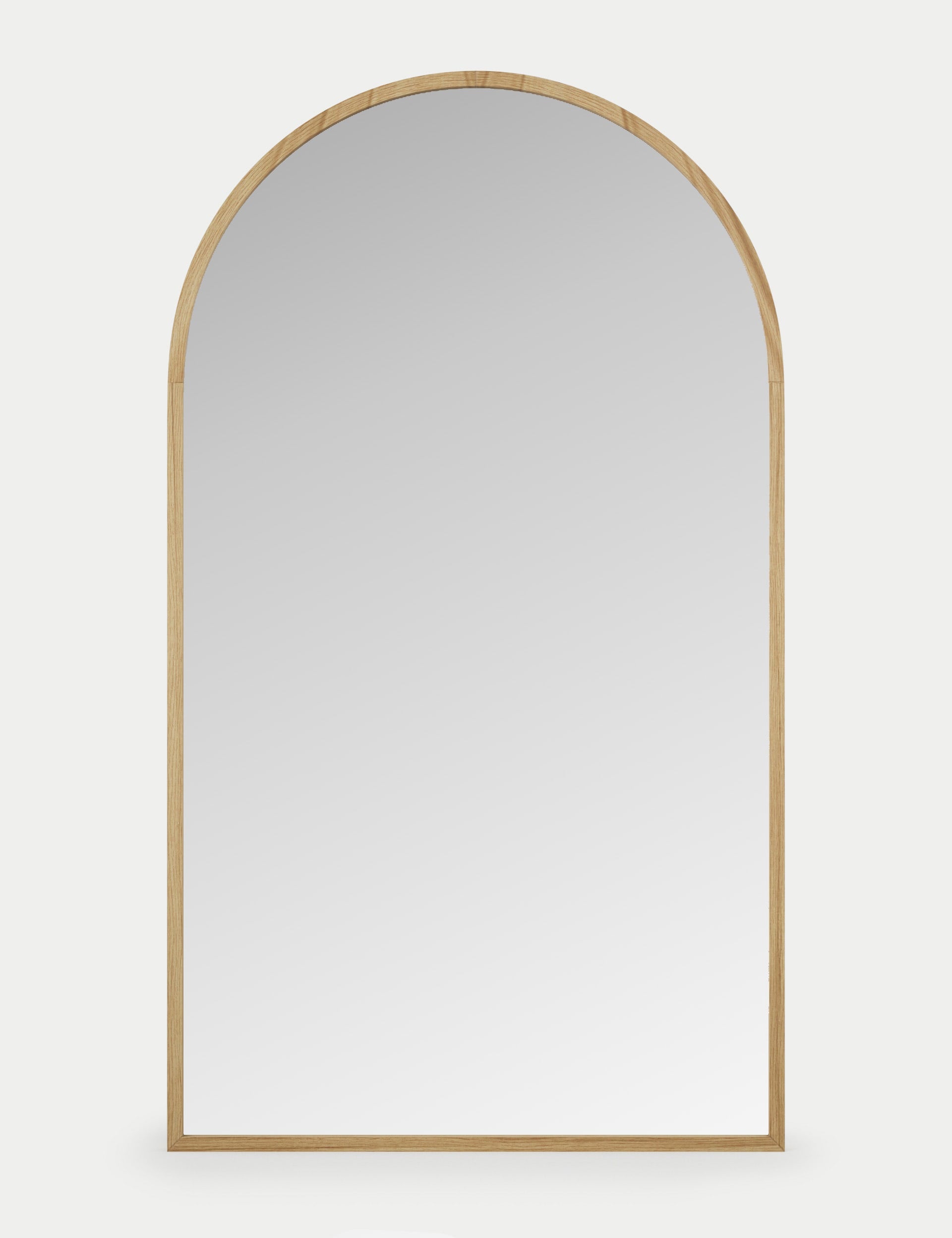 Wooden arch freestanding full-length mirror, imported from the UK