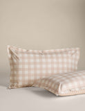 Gingham bedding set pure cotton reversible design (British brand)