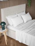 Pure cotton 300 thread count flat sheet, imported from the UK
