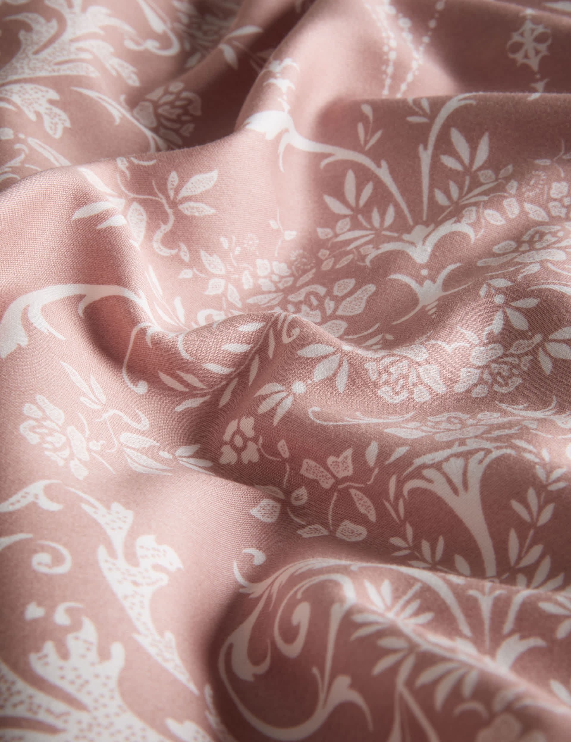 Aida-Alouette damask sateen bedding set - British product