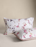 Pure cotton sateen cherry blossom bedding set, imported from the UK