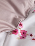 Pure cotton sateen cherry blossom bedding set, imported from the UK