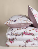 Pure cotton sateen cherry blossom bedding set, imported from the UK