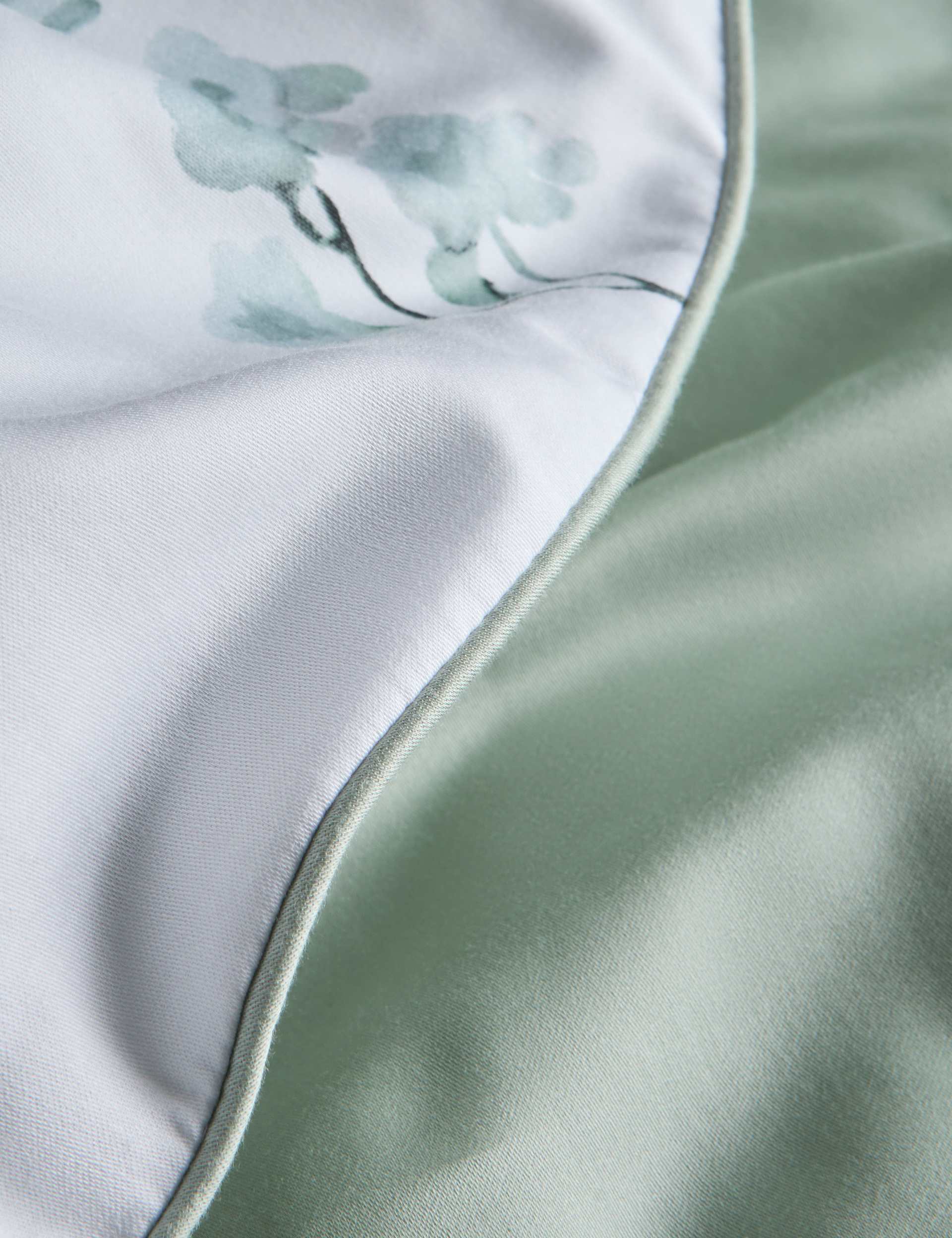 Pure cotton sateen cherry blossom bedding set, imported from the UK