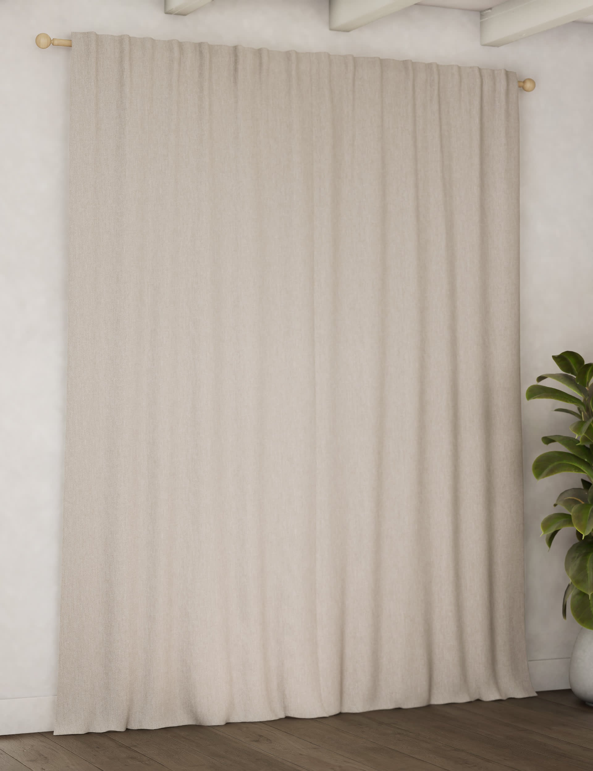 Brushed multiway blackout curtains for privacy, UK version