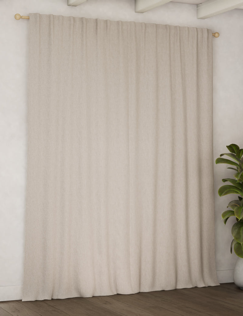 Brushed multiway blackout curtains for privacy, UK version