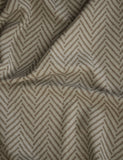 Textured herringbone eyelet curtains (British brand)