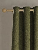 Bouclé eyelet curtains 100% polyester, imported from the UK