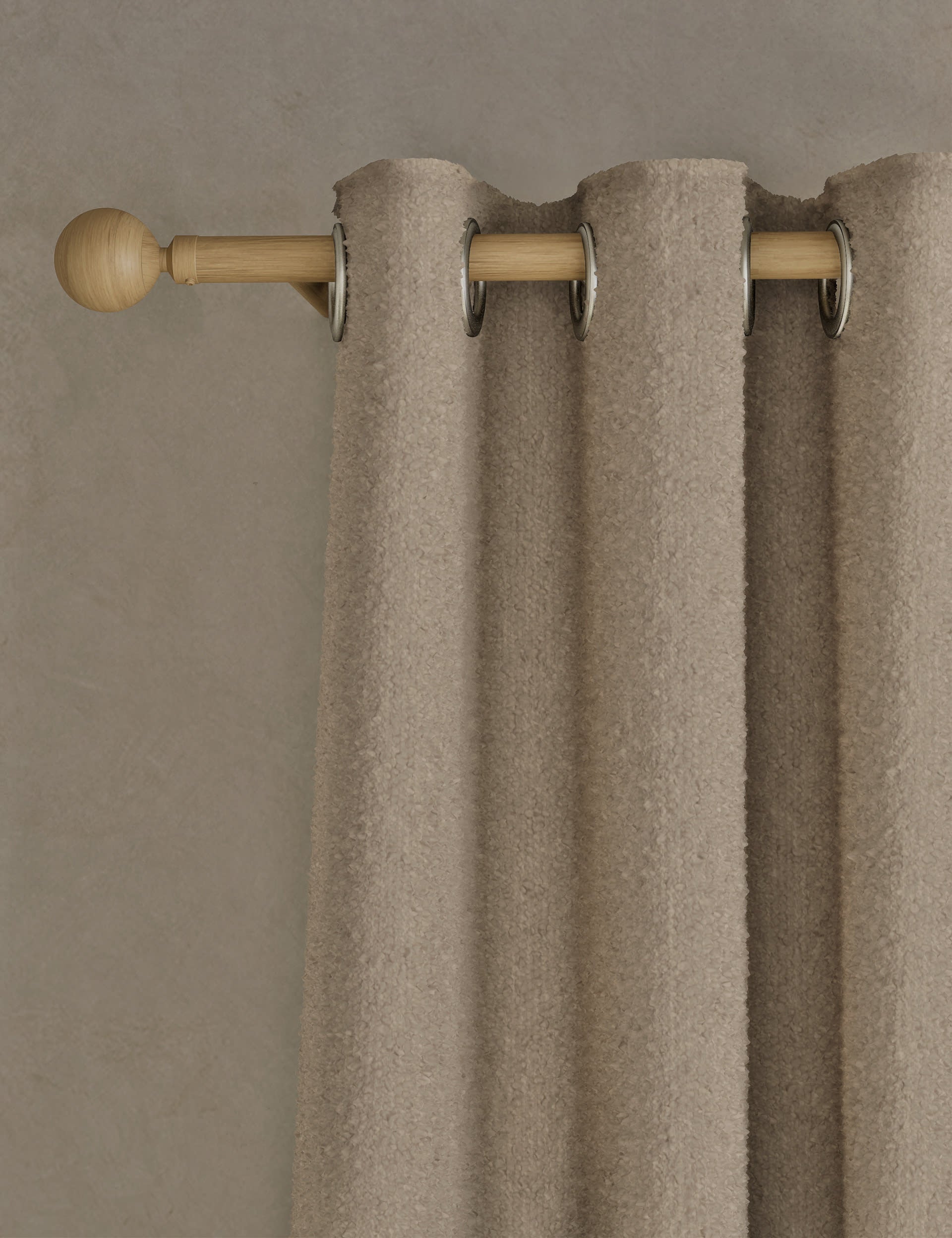 Bouclé Eyelet Curtains