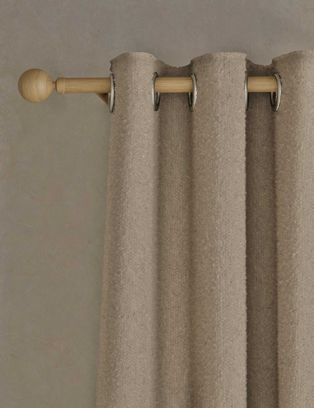 Bouclé Eyelet Curtains