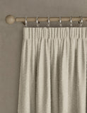 Boucle pencil pleat curtains (British brand)