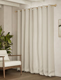 Chenille geometric eyelet curtains - British product