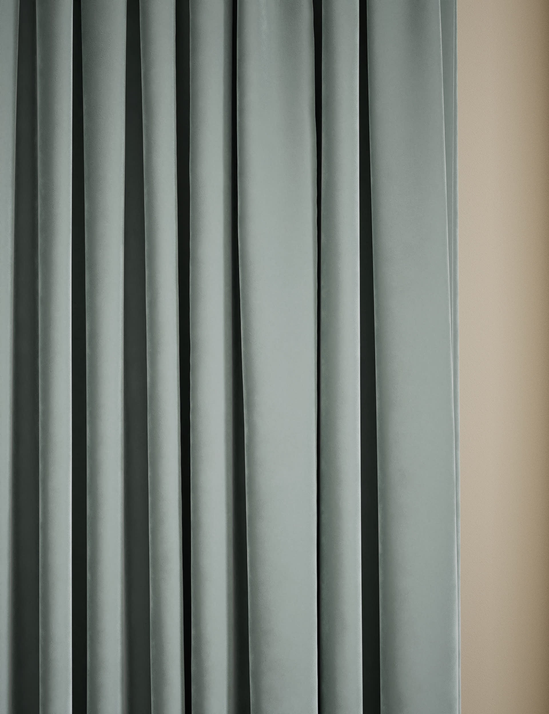 Velvet Pencil Pleat Curtains