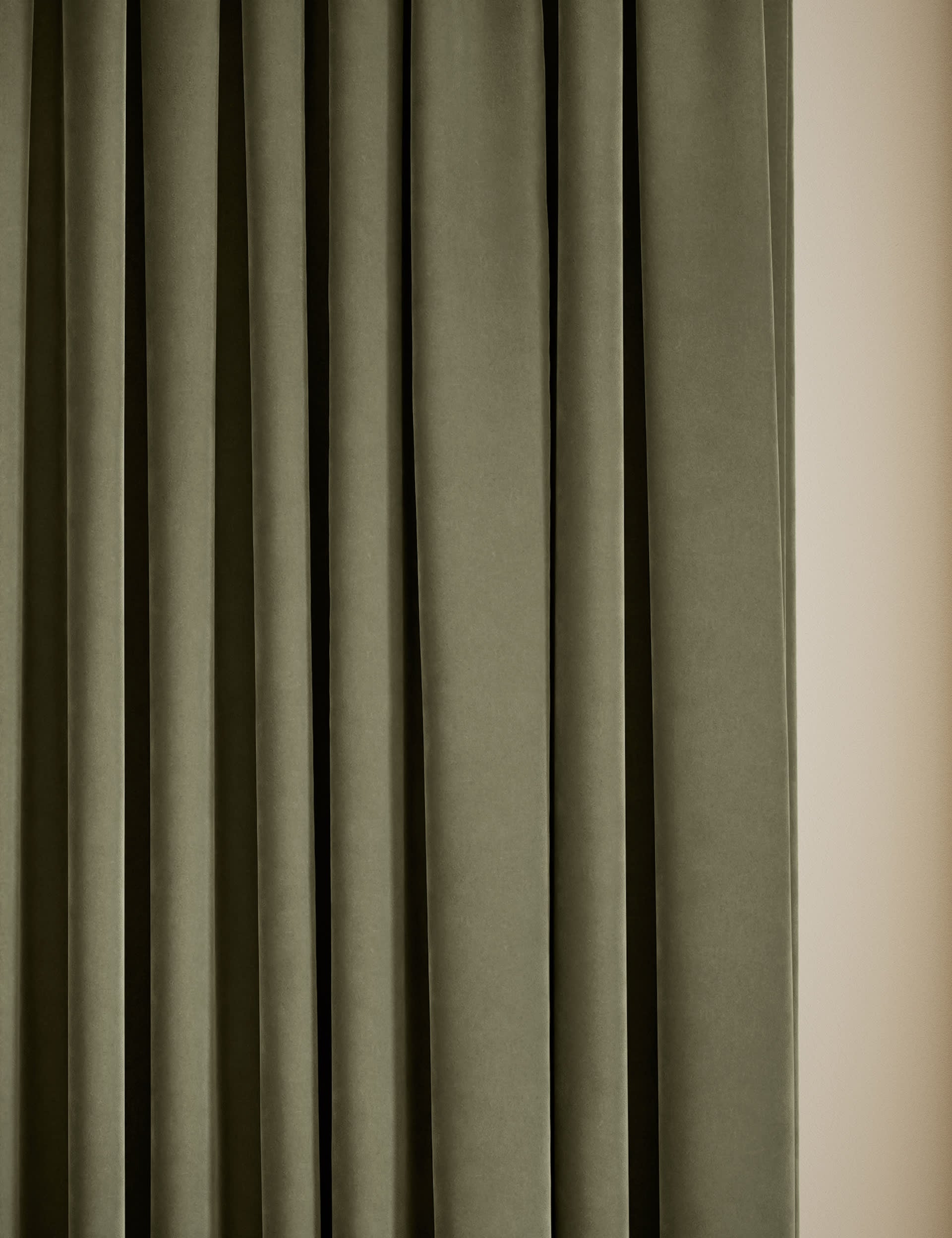 Velvet Pencil Pleat Curtains