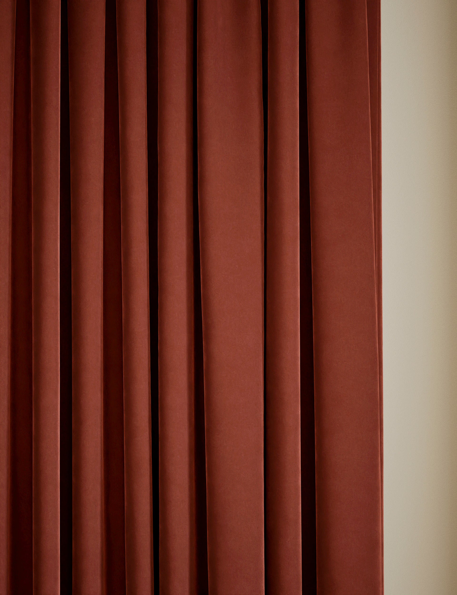 Velvet Pencil Pleat Curtains