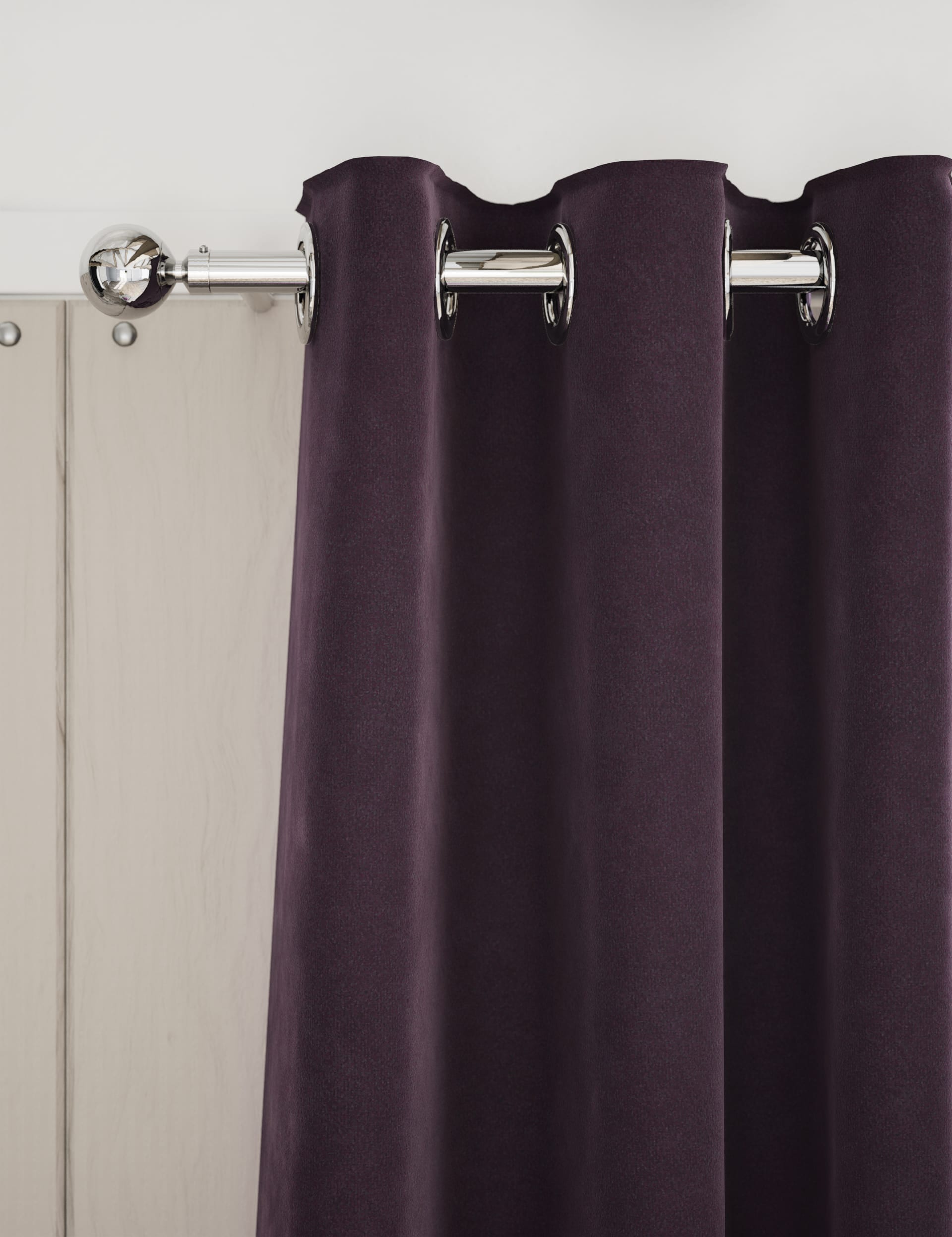 Velvet Eyelet Curtains