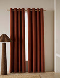 Velvet eyelet curtains with thermal lining, imported from the UK