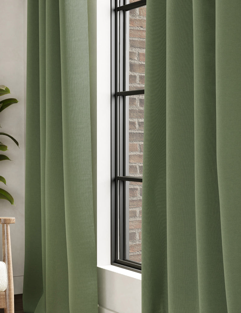 Brushed Eyelet Blackout Thermal Curtains