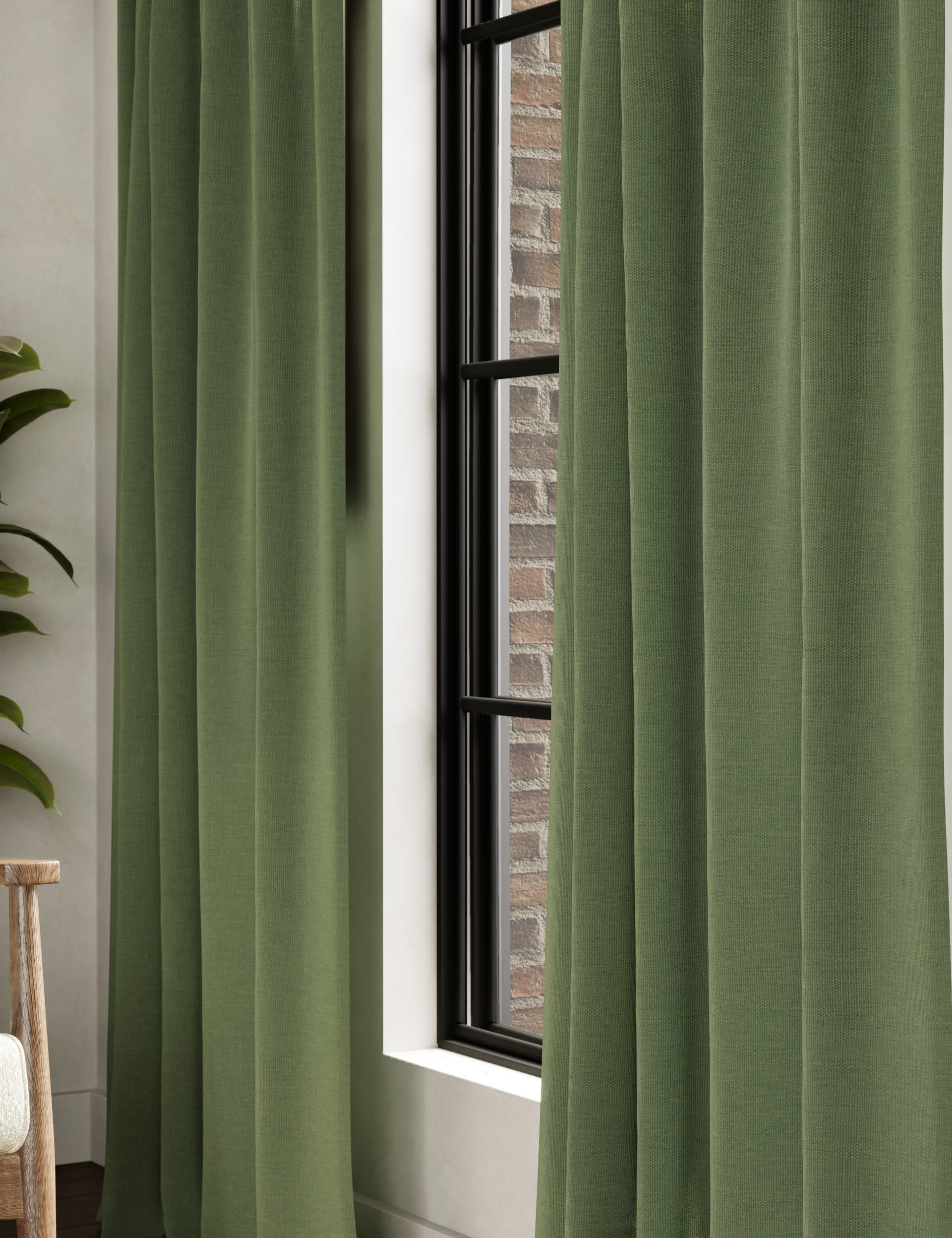 M&S Brushed Pencil Pleat Blackout Thermal Curtains